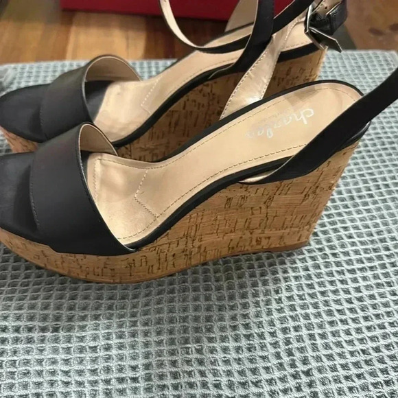 Charles by Charles david black corkscrew wedge heel 
VGU - Picture 3 of 6